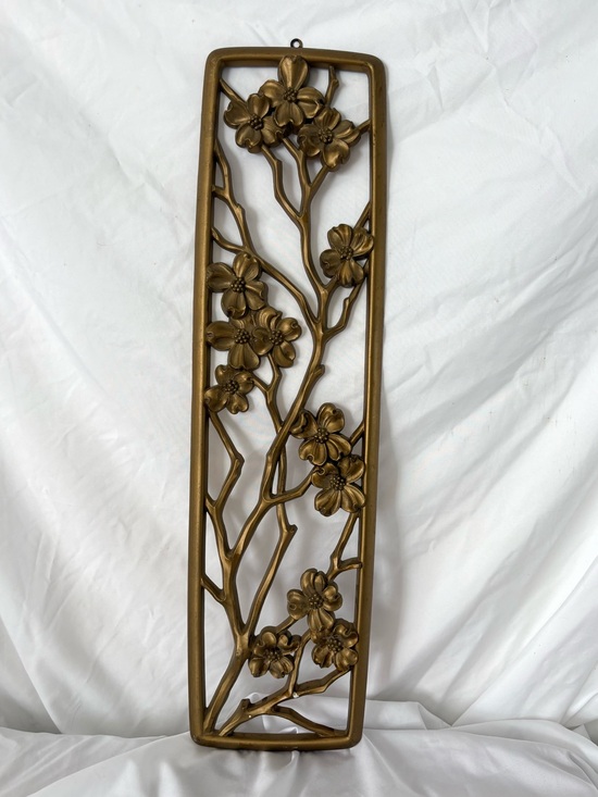 Vintage Other - Vintage gold cherry blossom wall art home decor baroque midcentury